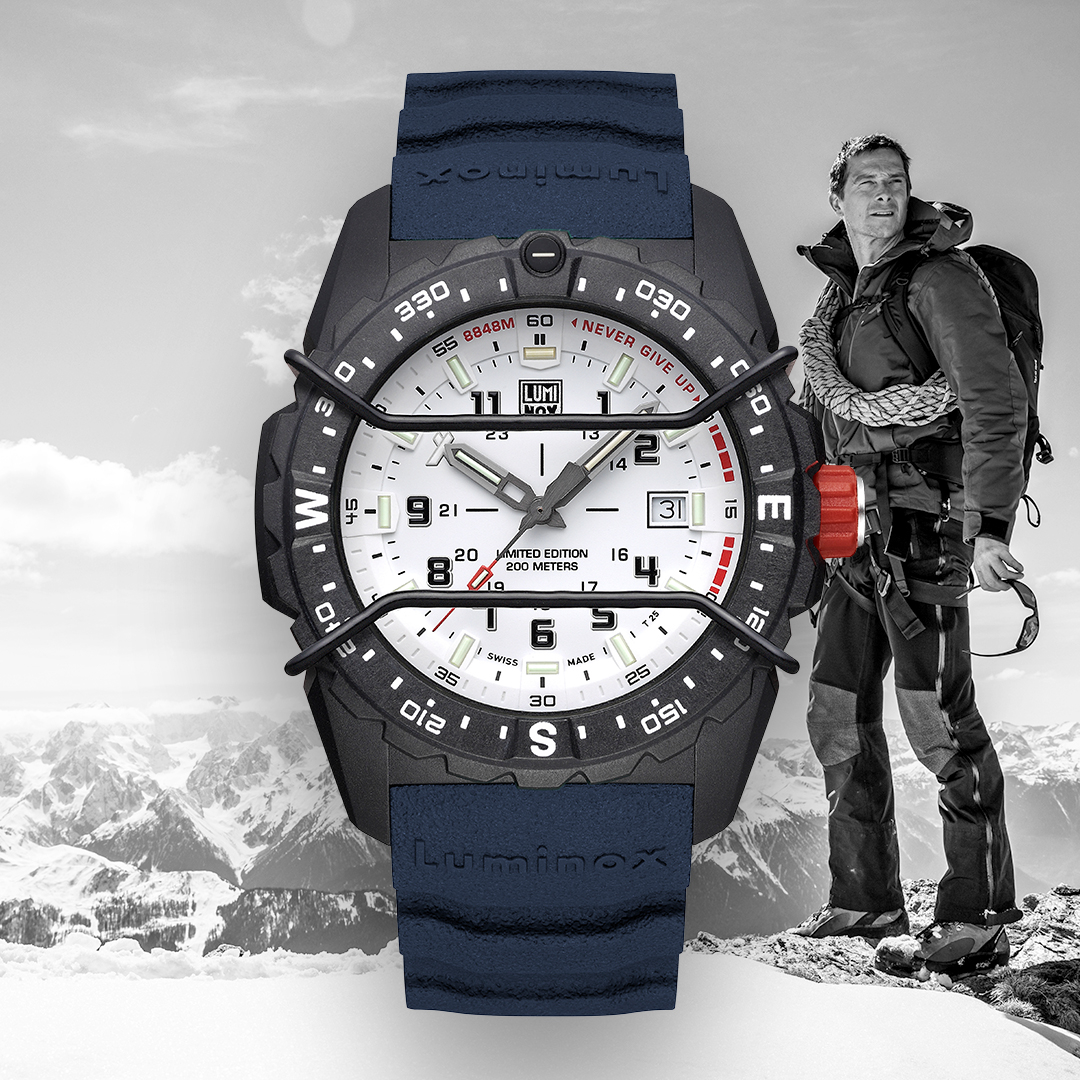 ルミノックス、サバイバル冒険家ベア・グリルスのエベレスト登頂