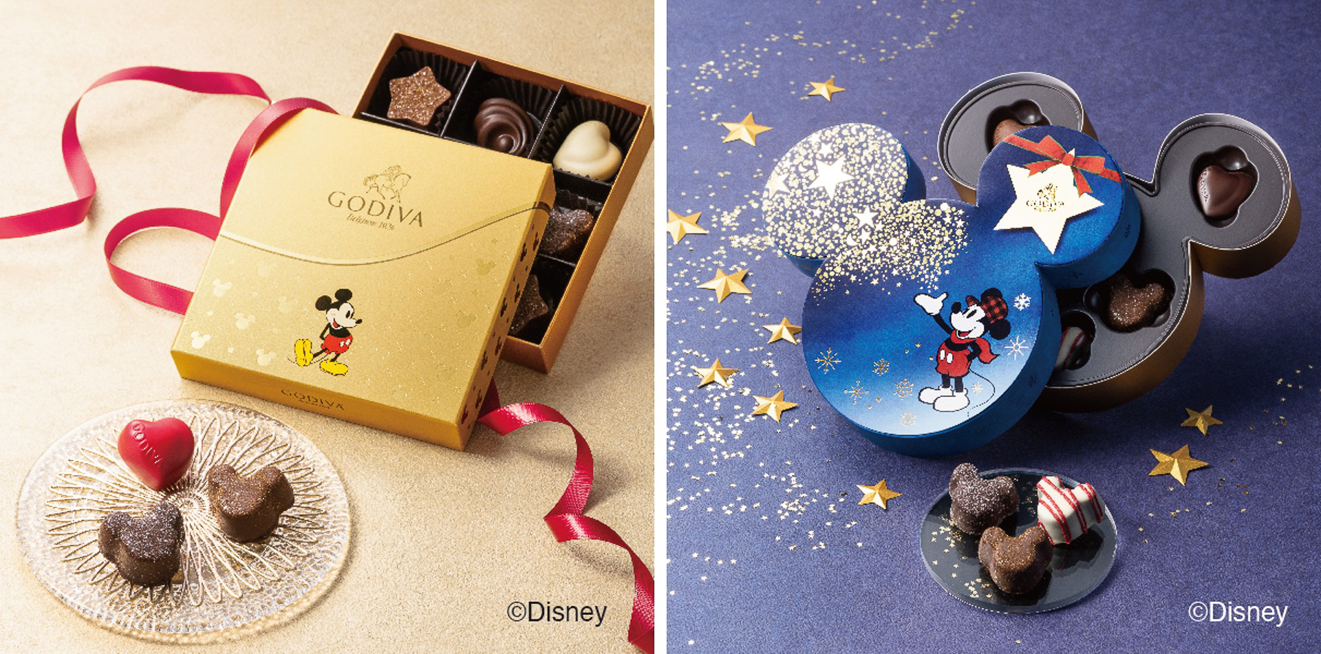 ディズニーデザインのホリデーシーズン限定チョコがゴディバから登場