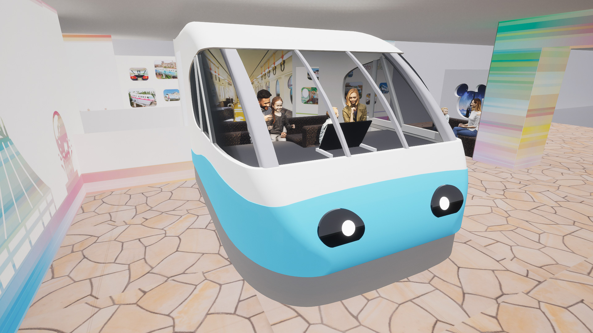 ディズニーリゾートラインが車両展示を実施。リゾートライナー（Type X