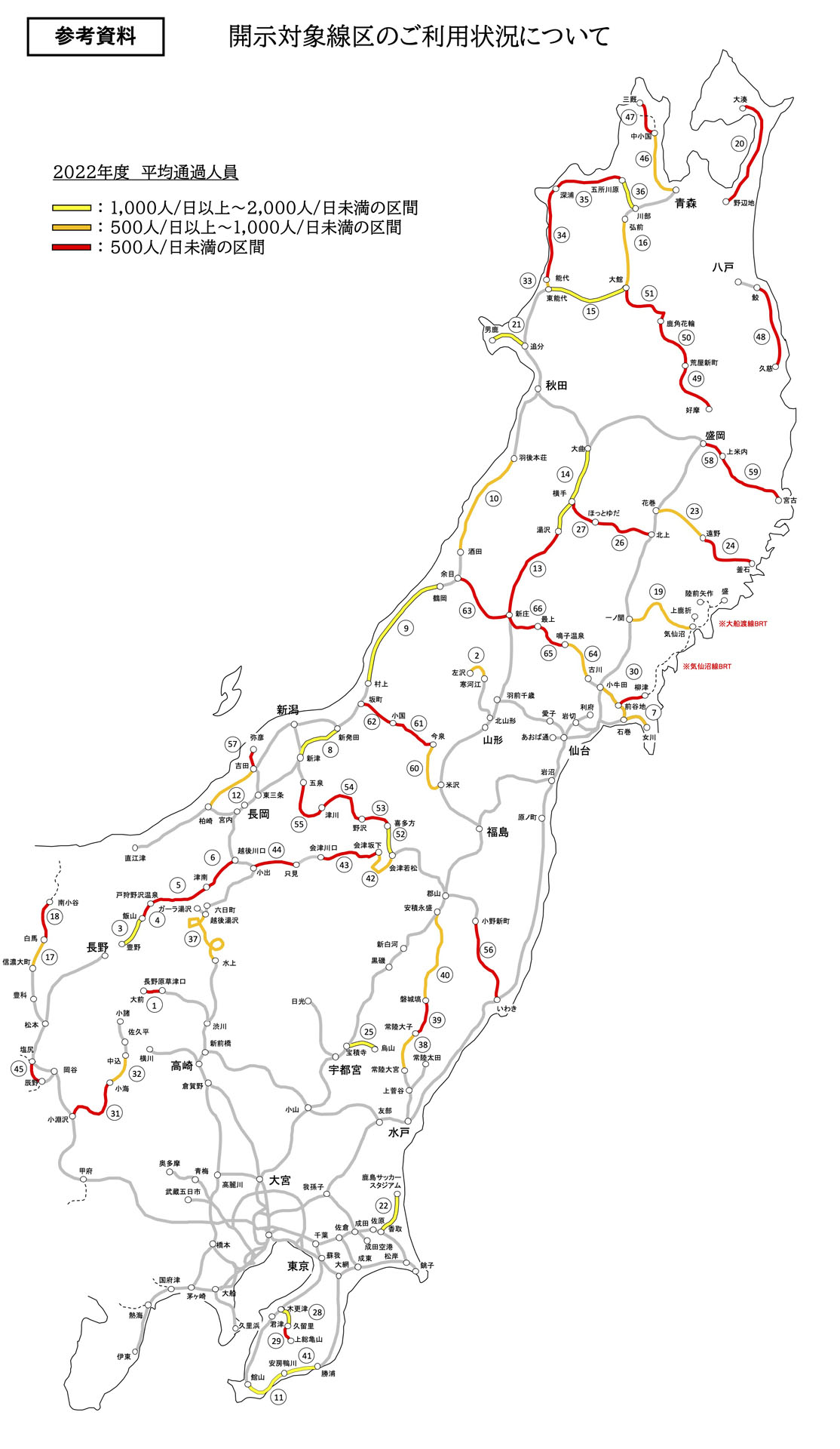 JR東日本、利用が少ない線区の経営情報（2022年度分）を開示。34路線62区間で赤字に - トラベル Watch