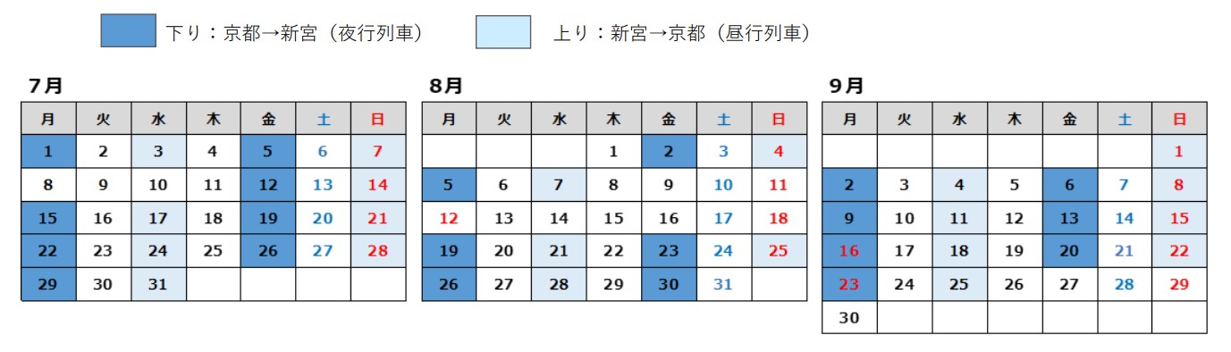 JR西日本「WEST EXPRESS 銀河」、2024年の紀南コースは夏に運行。7月