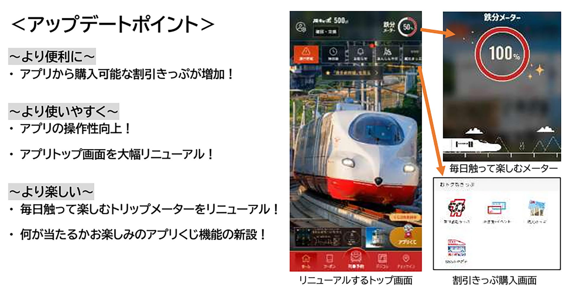 JR九州アプリ、アップデートで観光きっぷが購入できるように