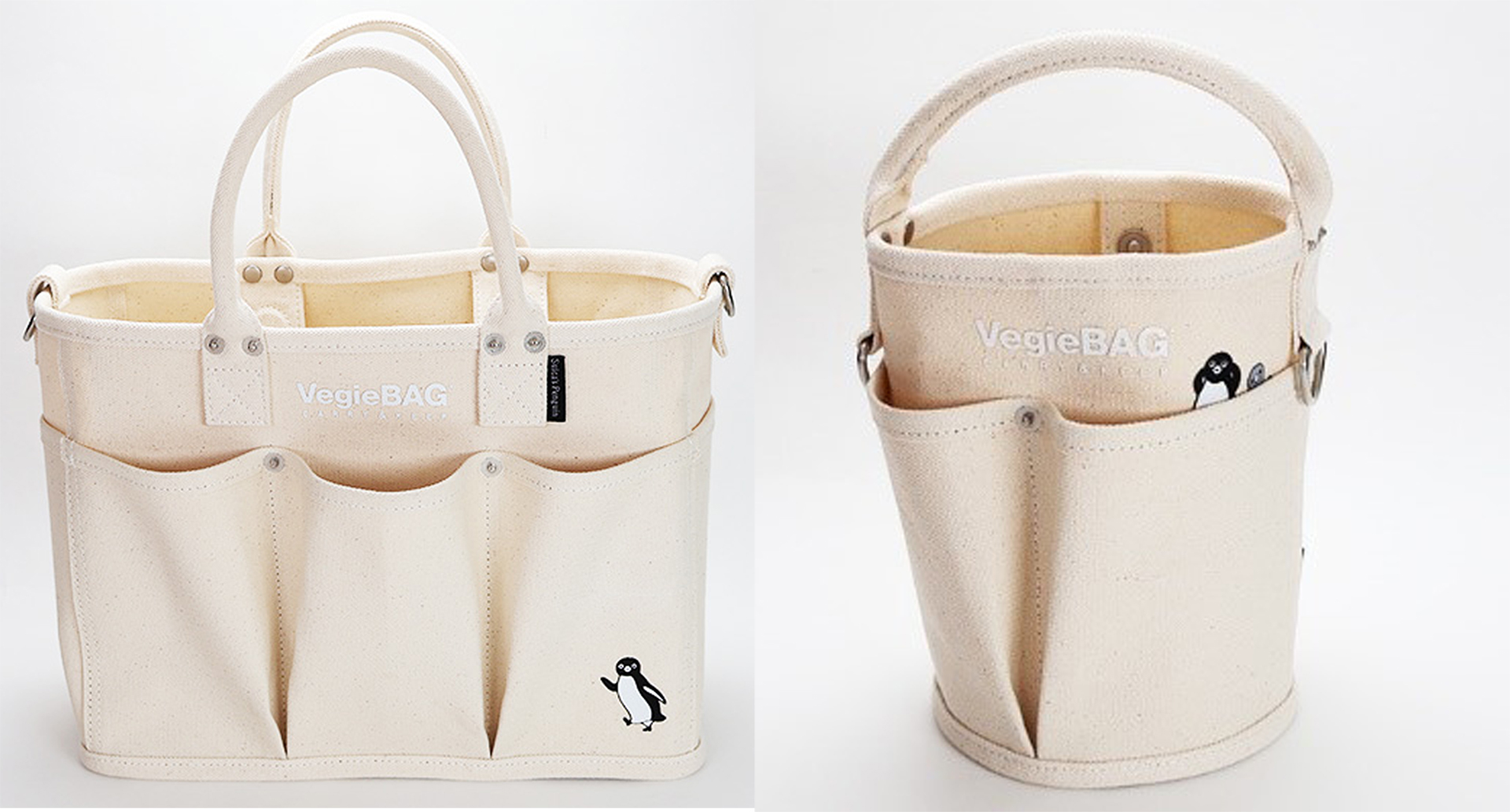 Suicaのペンギンデザイン、野菜を保存できるバッグ「VegieBAG」2タイプ