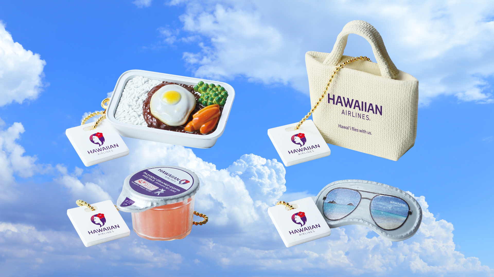 HAWAIIAN AIRLINES ハワイアン航空 ジュース&ミニポーチ HAWAIIAN AIRLINES ハワイアン航空 ジュース&ミニポーチ