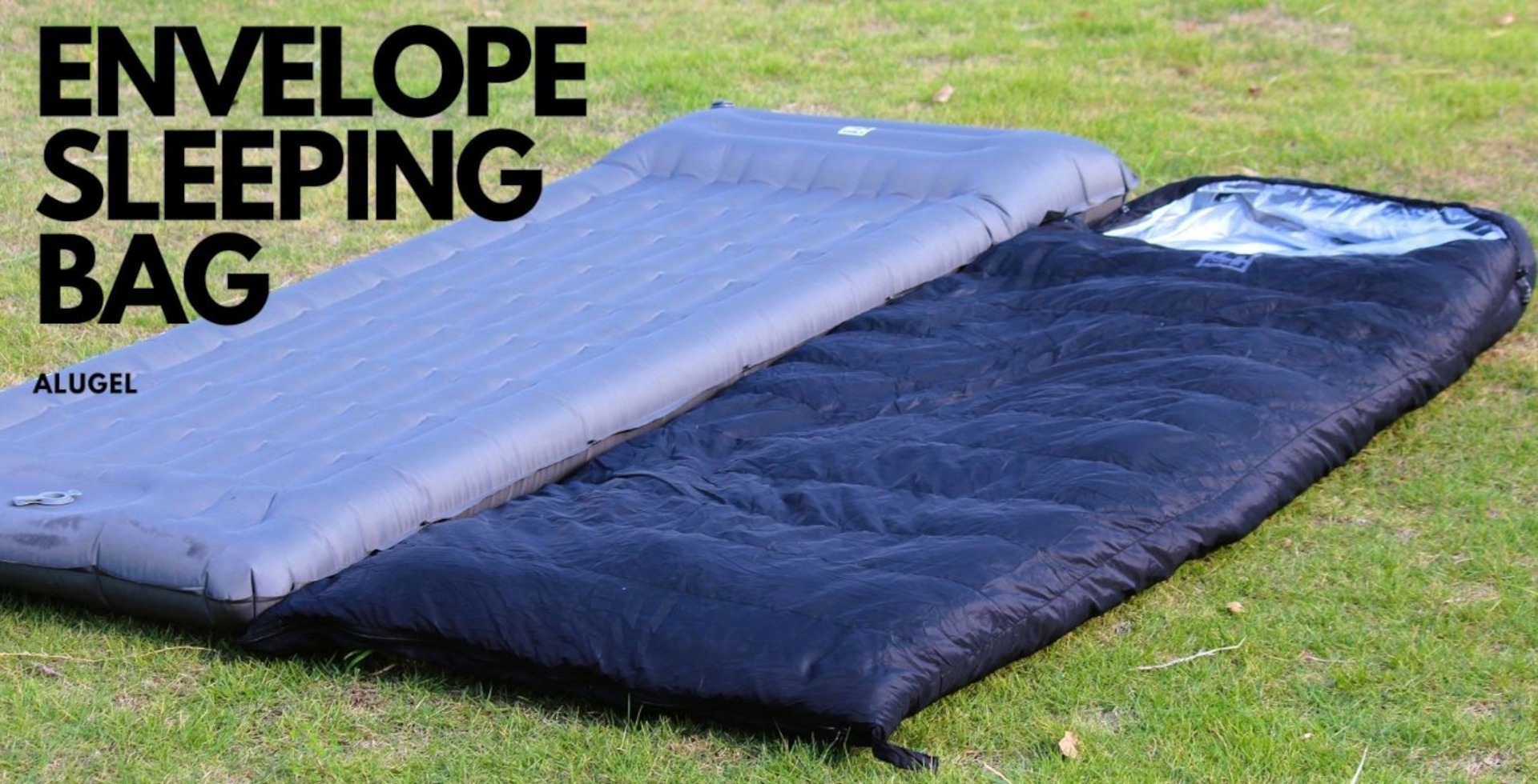 宇宙服素材を使った超極暖の寝袋「ENVELOPE SLEEPING BAG」。大柄の人