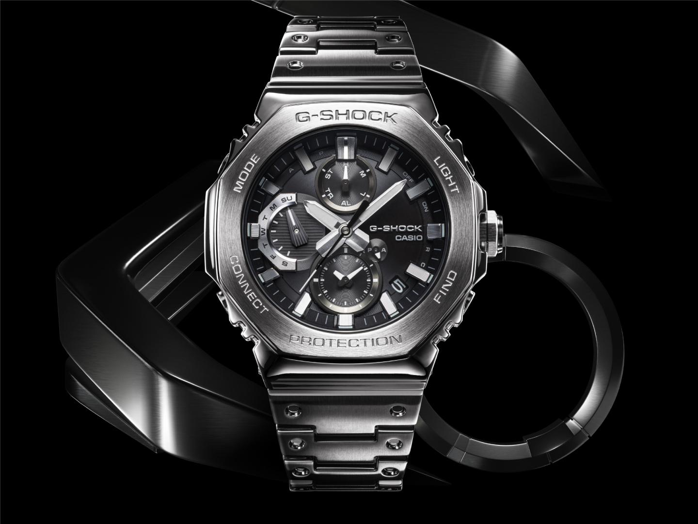 G-SHOCK、「2100」シリーズからクロノグラフを採用した八角形