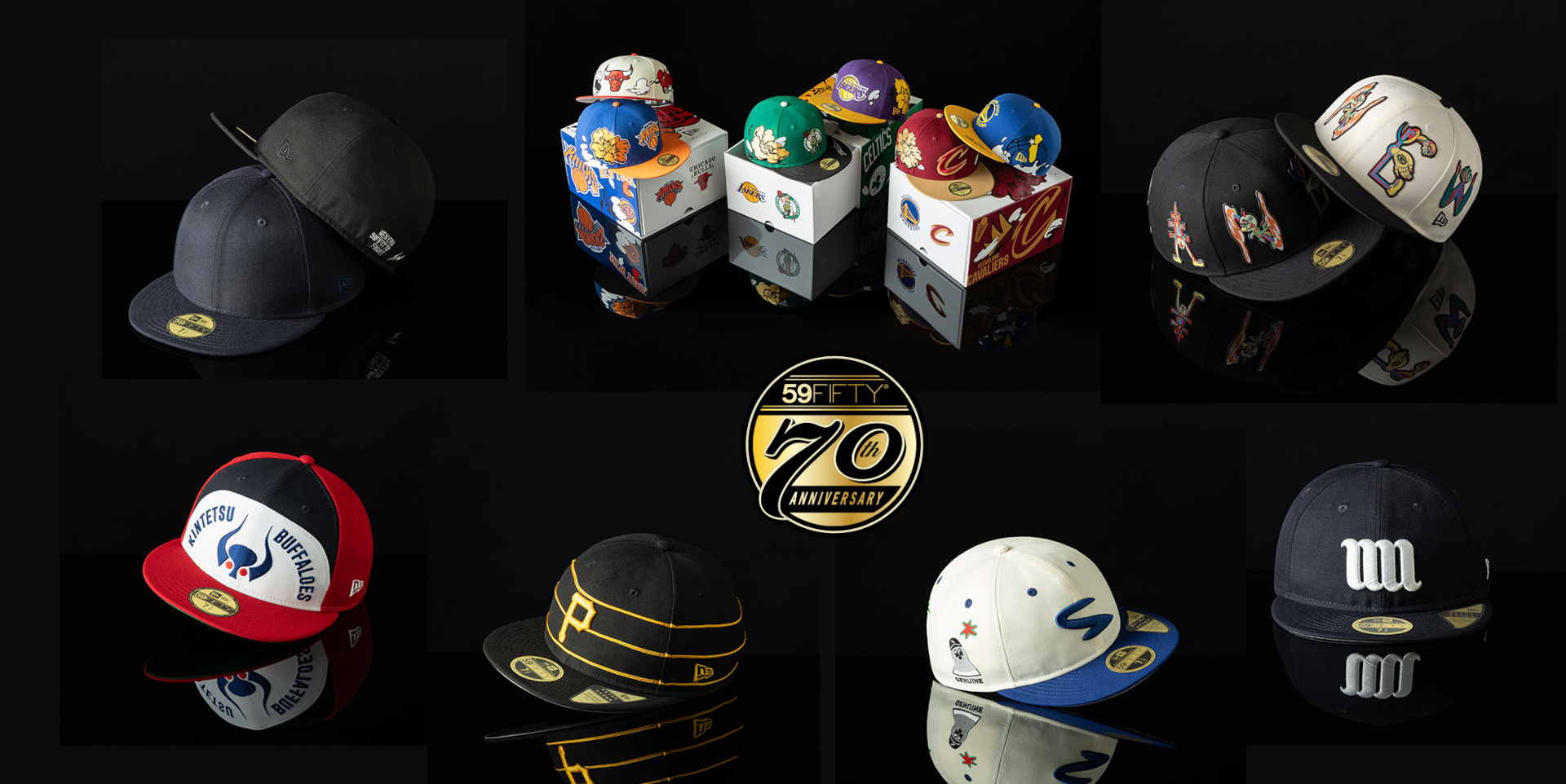 ニューエラ、「59FIFTY」7モデルを日替わりで発売。近鉄バファローズ/NBA×SHUN SUDO/田名網敬一など 原宿のポップアップストアで -  トラベル Watch