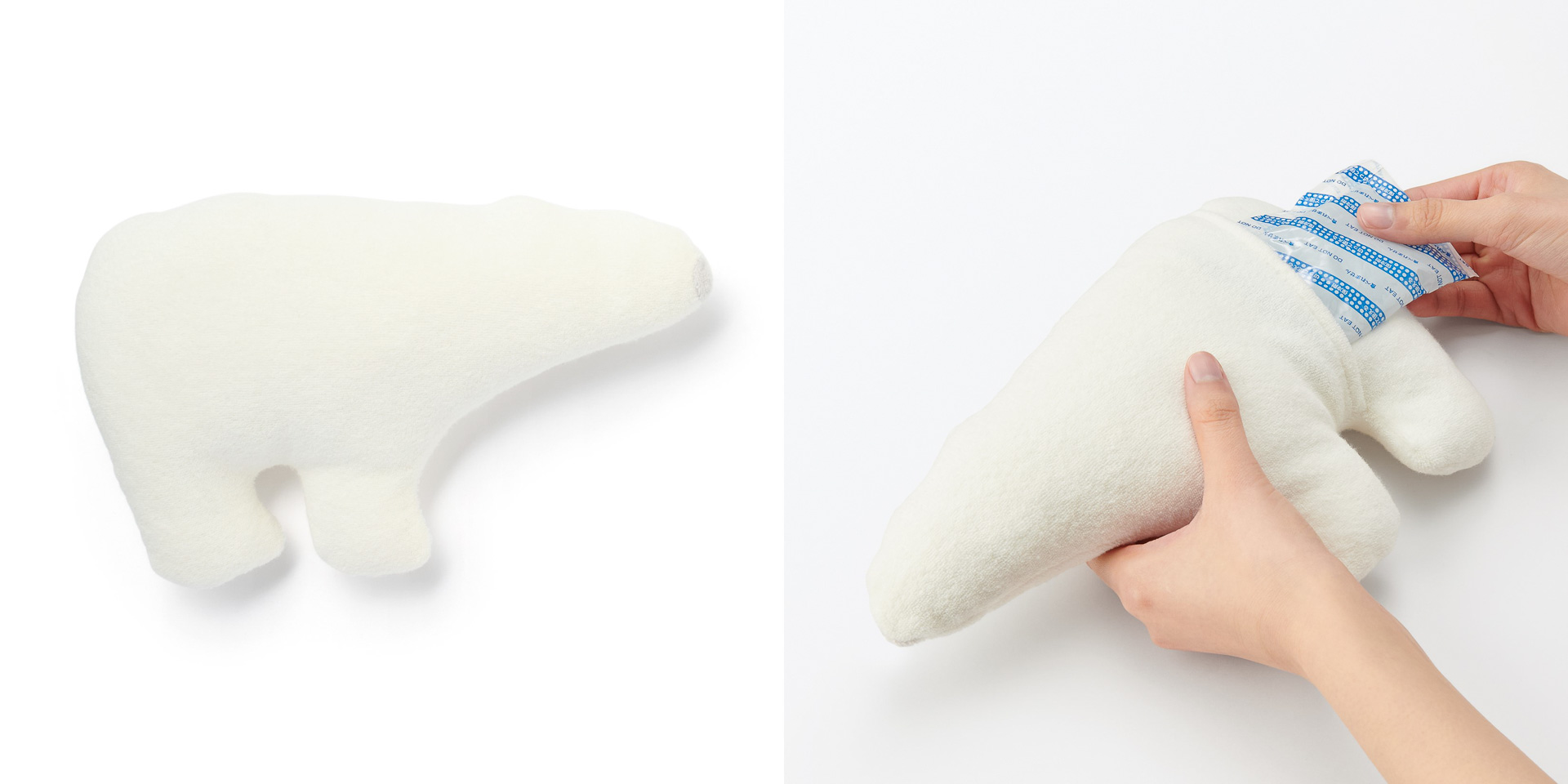 無印良品、触るとひんやりする動物クッション。天然由来成分のクール