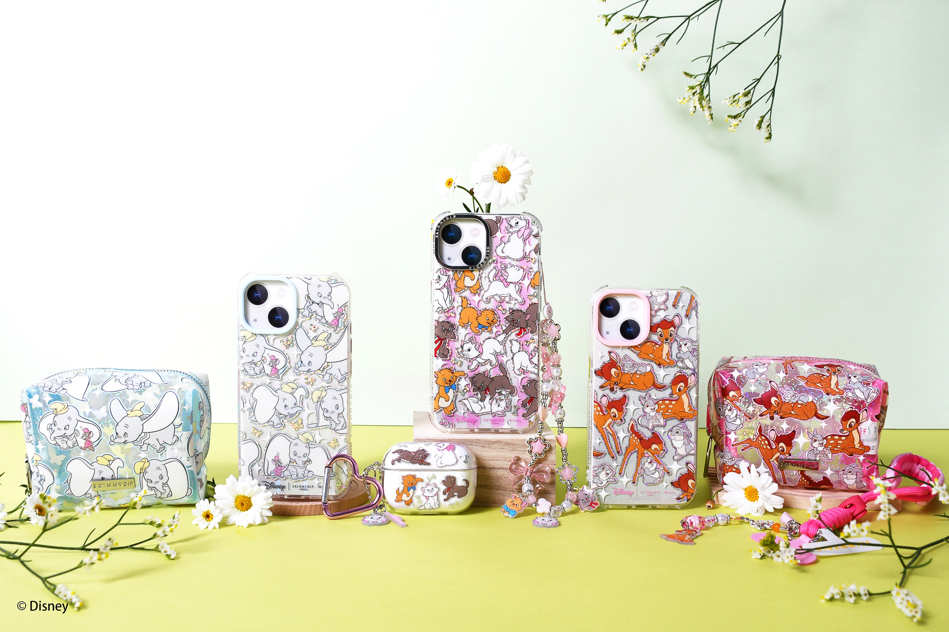ディズニー柄の新作モバイルアクセ発売！ マリーにダンボ、バンビが