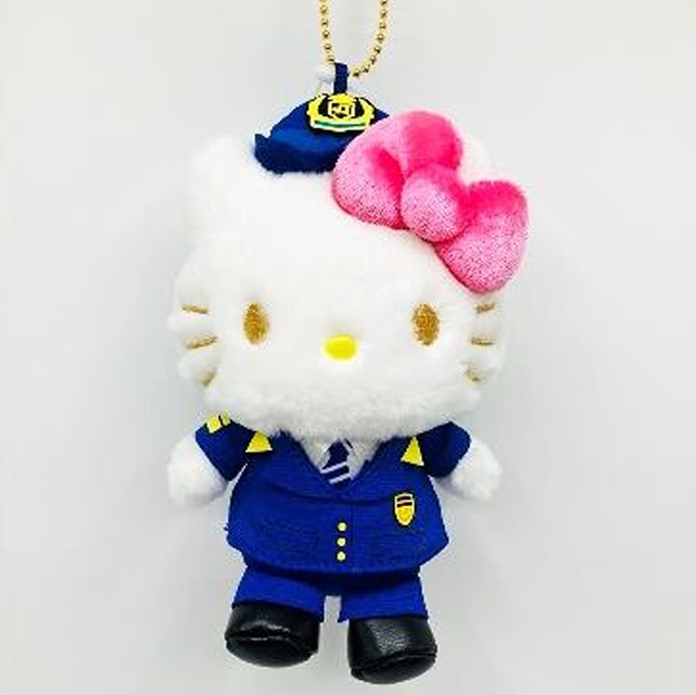 ハローキティ新幹線」に新グッズ。制服姿キティのポーチ・トートバッグ