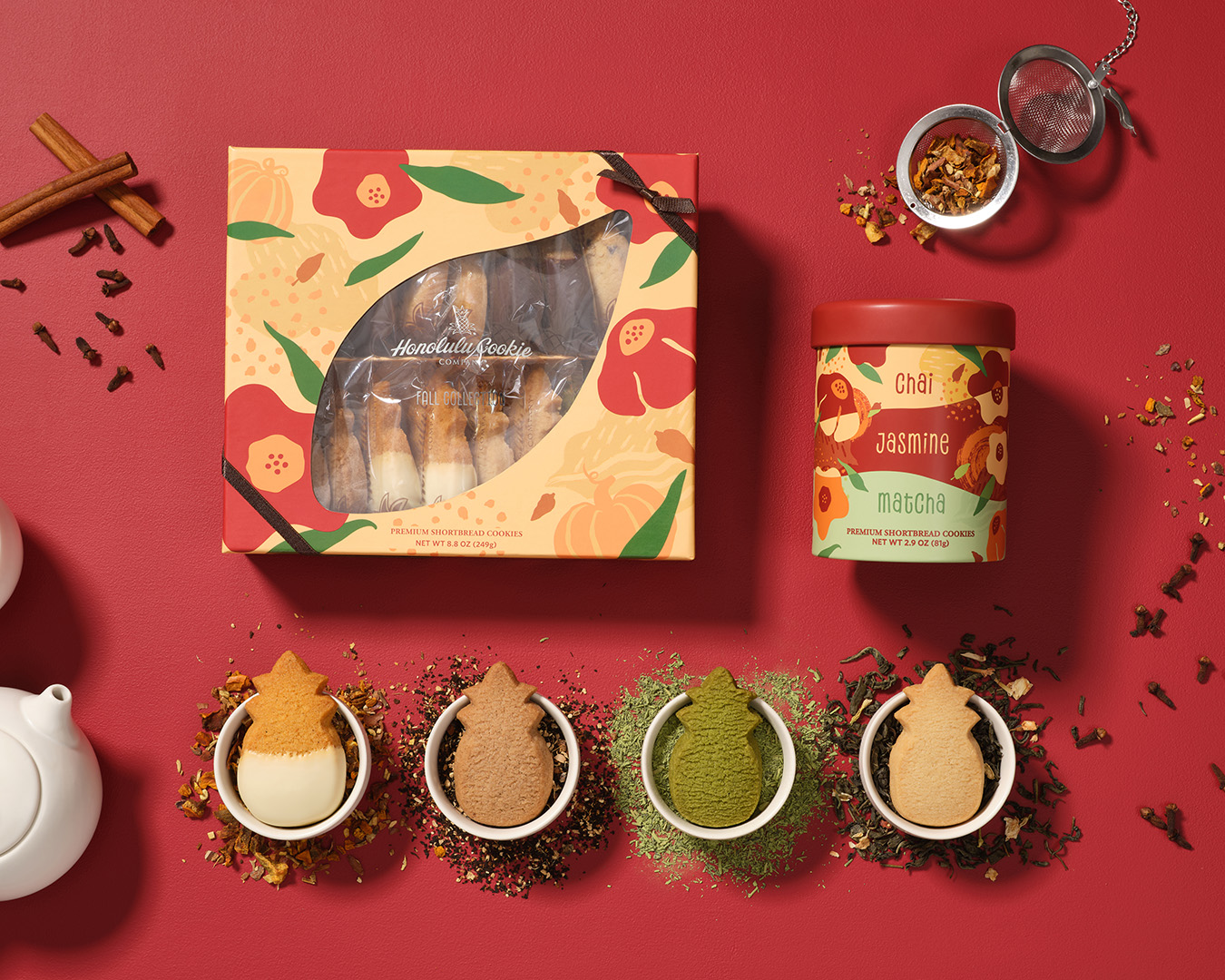 ホノルルクッキー、秋の新フレーバー「チャイ/抹茶/ジャスミン