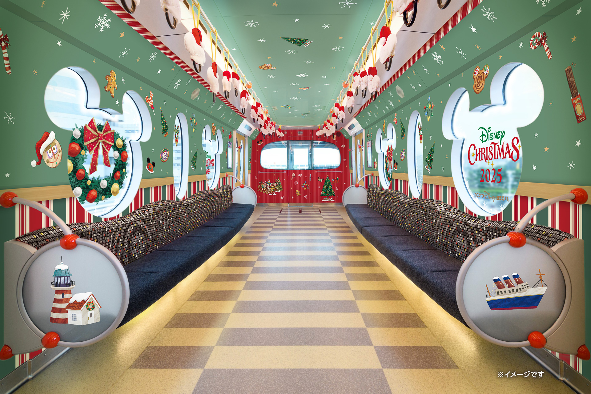 ディズニーストア 走るソリ スタンプ クリスマス ノベルティ 非売品 希少 ディズニーストア 走るソリ スタンプ クリスマス