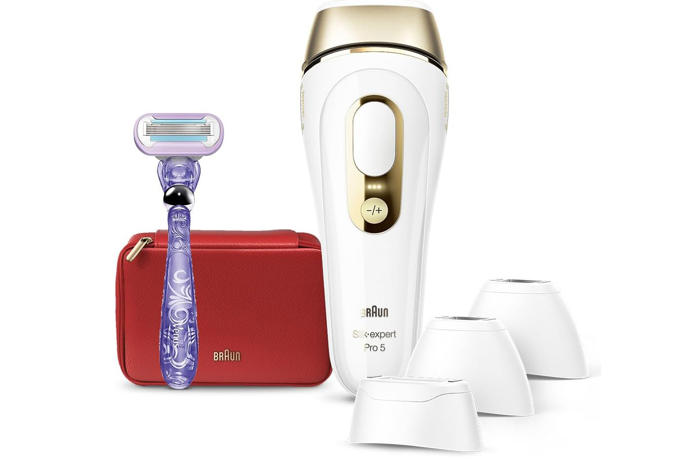 ブラウン　BRAUN Silk-expert Pro 5 脱毛器 赤ケース付き BRAUN Silk-expert Pro 5 脱毛器 赤 - メルカリ