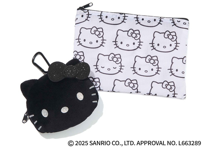 スノーキティ ポーチ OPAQUE.CLIP ポーチ 「ハローキティ」フェイス型ふわふわポーチ