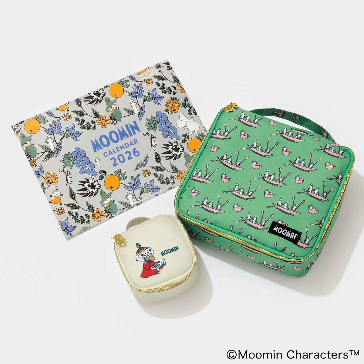 GLOW 1・2月合併号は「ムーミン」3点セットが付録に！ 大小収納ポーチ