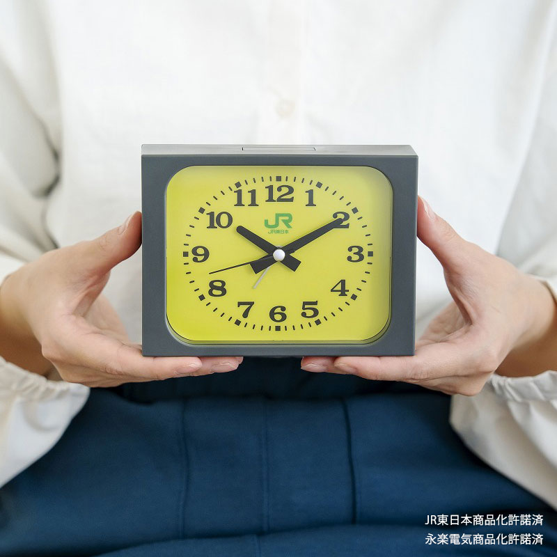 ！！！最終値下げ！！！【超激レア】JR東日本　駅　ホーム　時計　電車 JR東日本「みどりの駅時計」がアラームクロックに！ けたたましく