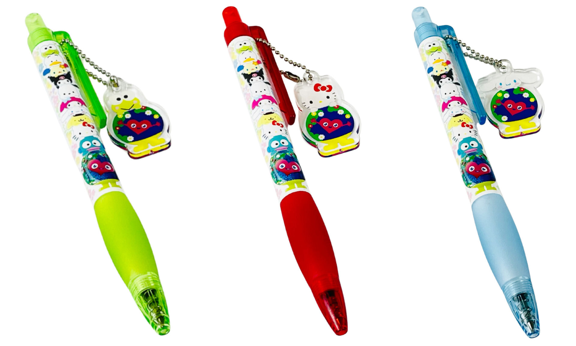 横浜花博と「サンリオ」コラボに新作登場。全10種ボールペンはチャーム