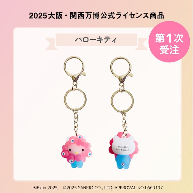 本日12時、サンリオ×ミャクミャク「立体クリアカラーキーホルダー」Web