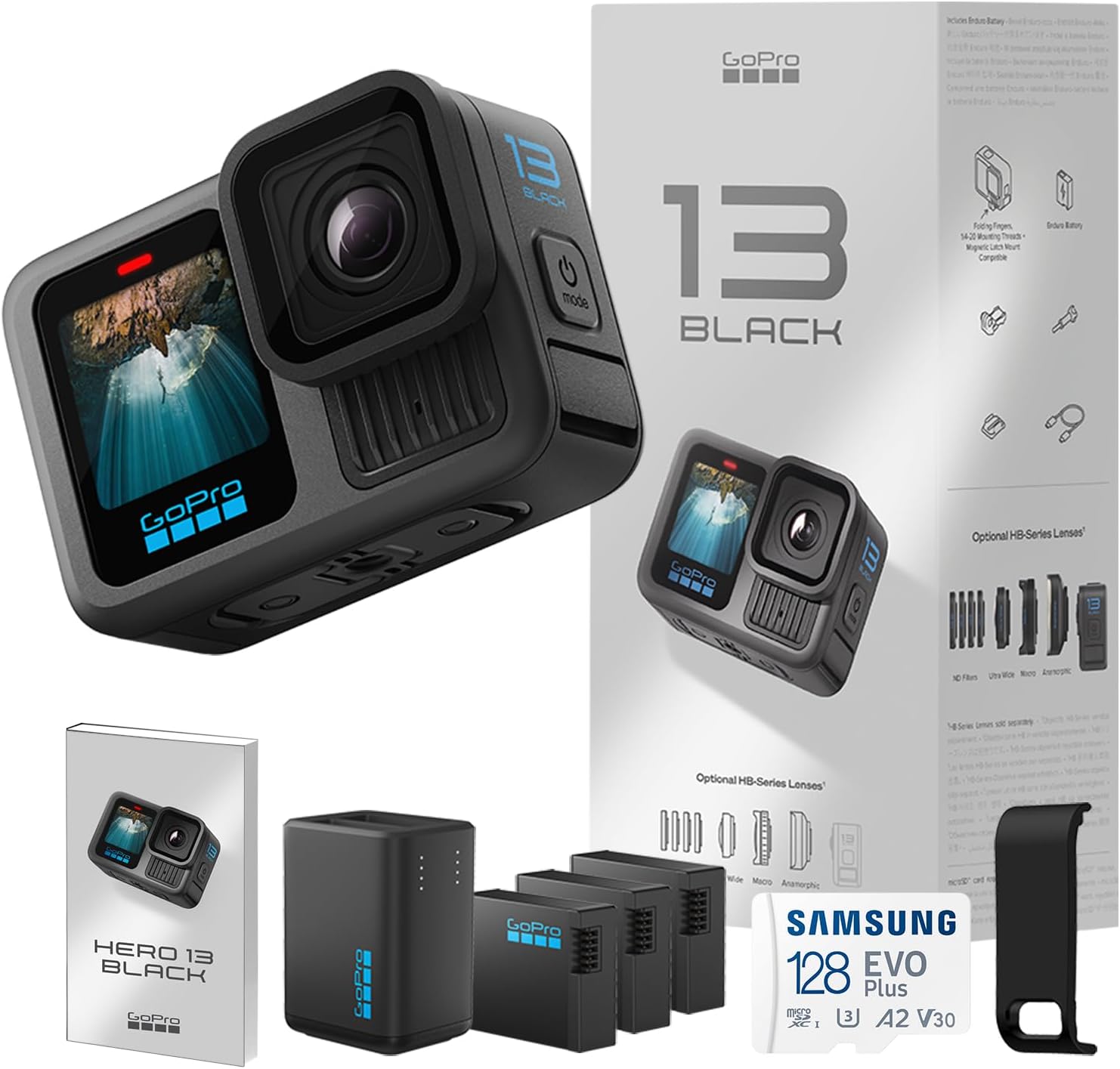 GoPro HERO13が30％オフ。バッテリー3個、充電器、SDカード付きのすぐ
