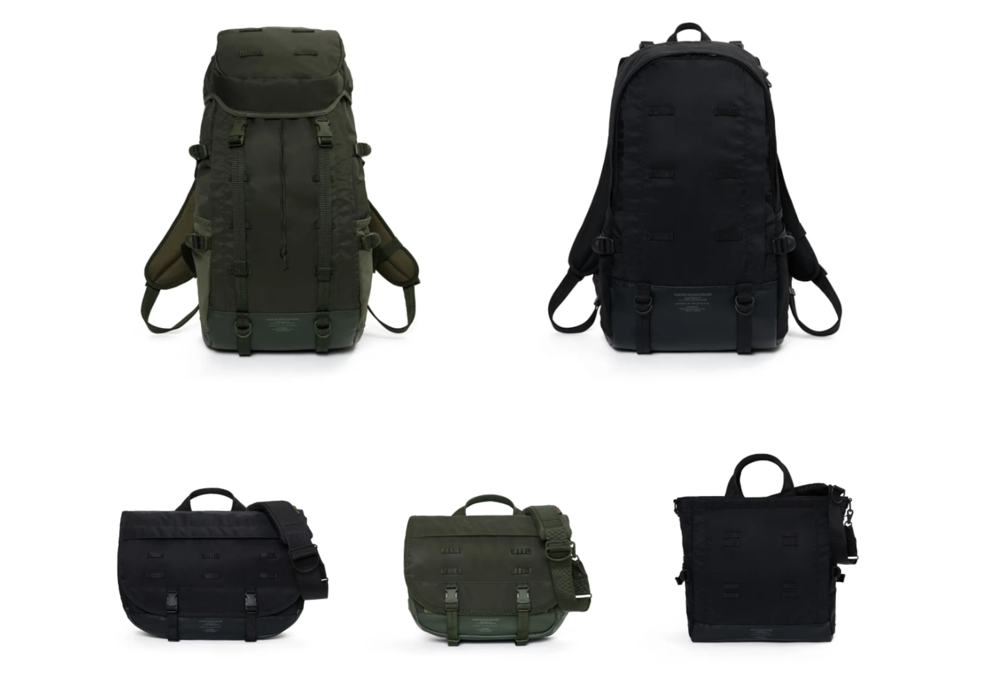 吉田カバン、PORTERの新作「モノクローム」。機能・利便性を追求した