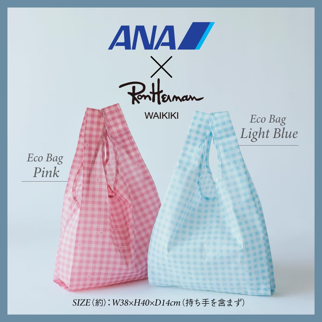 宝島社、ANA×ロンハーマン ワイキキのエコバッグ発売。ライトブルー