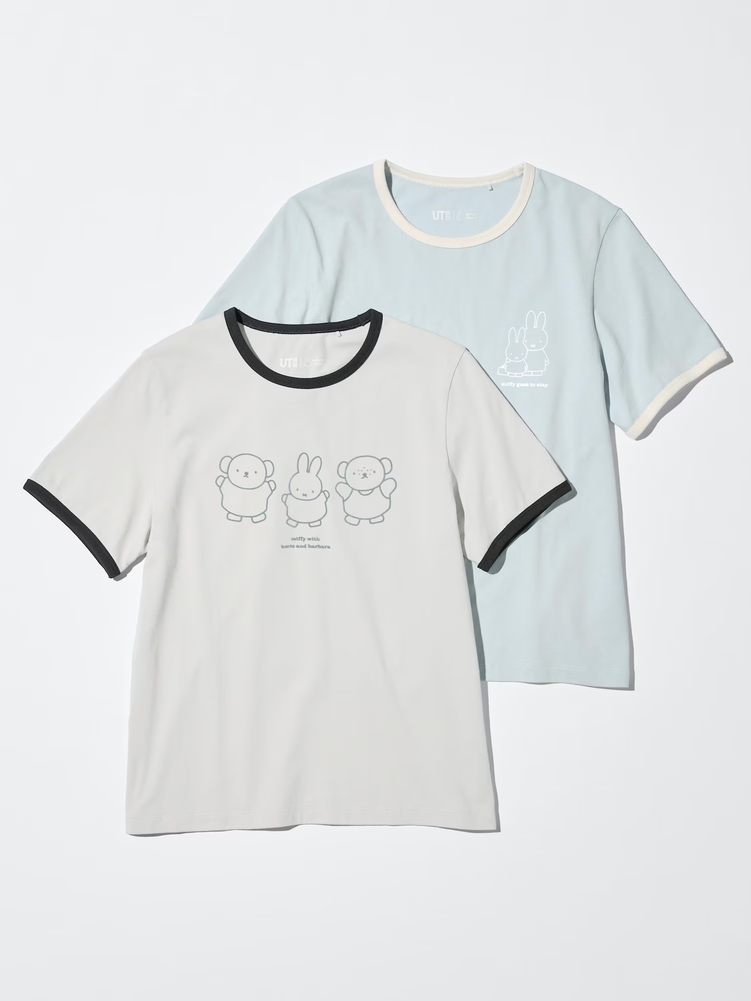 ユニクロ、ミッフィーUTに新柄。リンガーシャツ風の2種類が5月発売