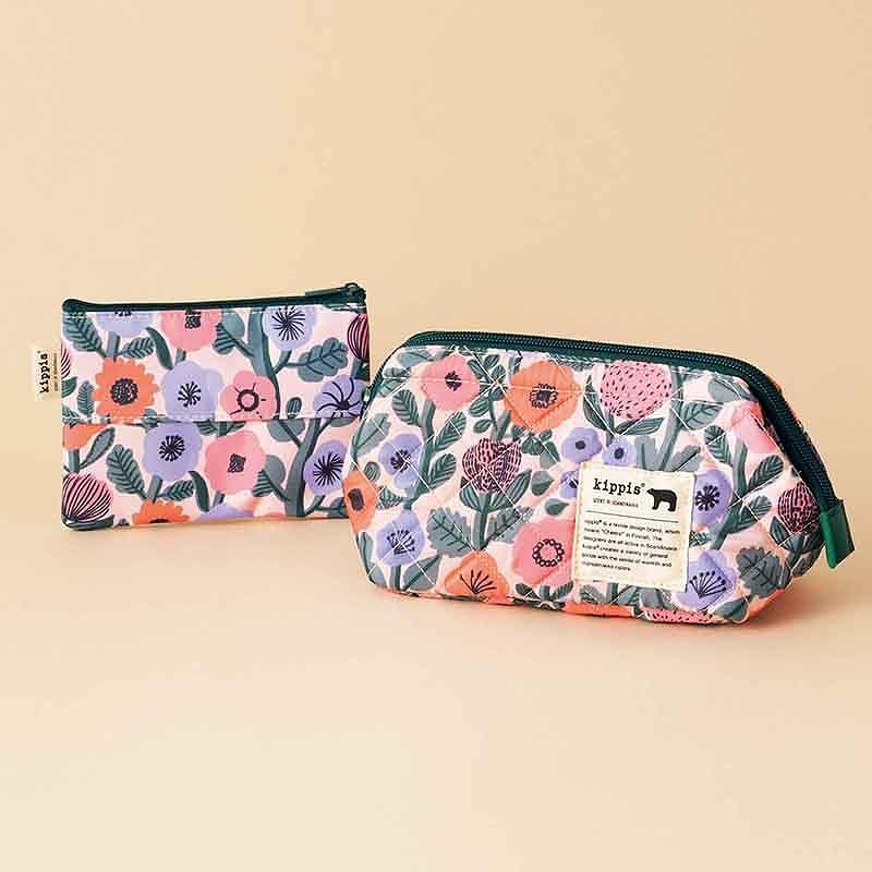 北欧デザイン「kippis」の花柄ポーチ2個が付録。リンネル 5月号増刊