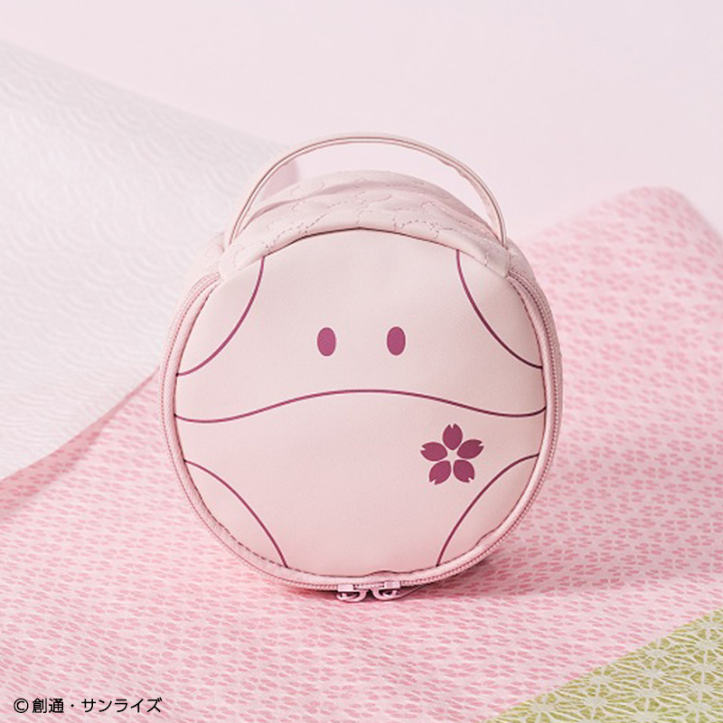 機動戦士ガンダムの“ハロ”が桜色になったラウンドポーチ、書店・セブン