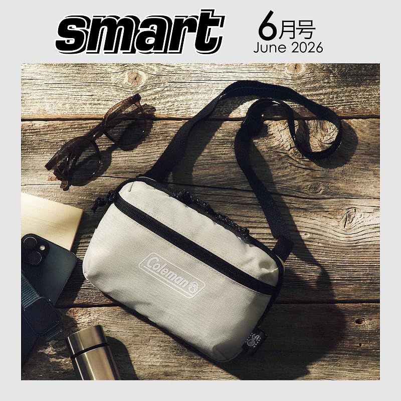 コールマン smart 6月号は「コールマン」ショルダーバッグ付録。背面メッシュで