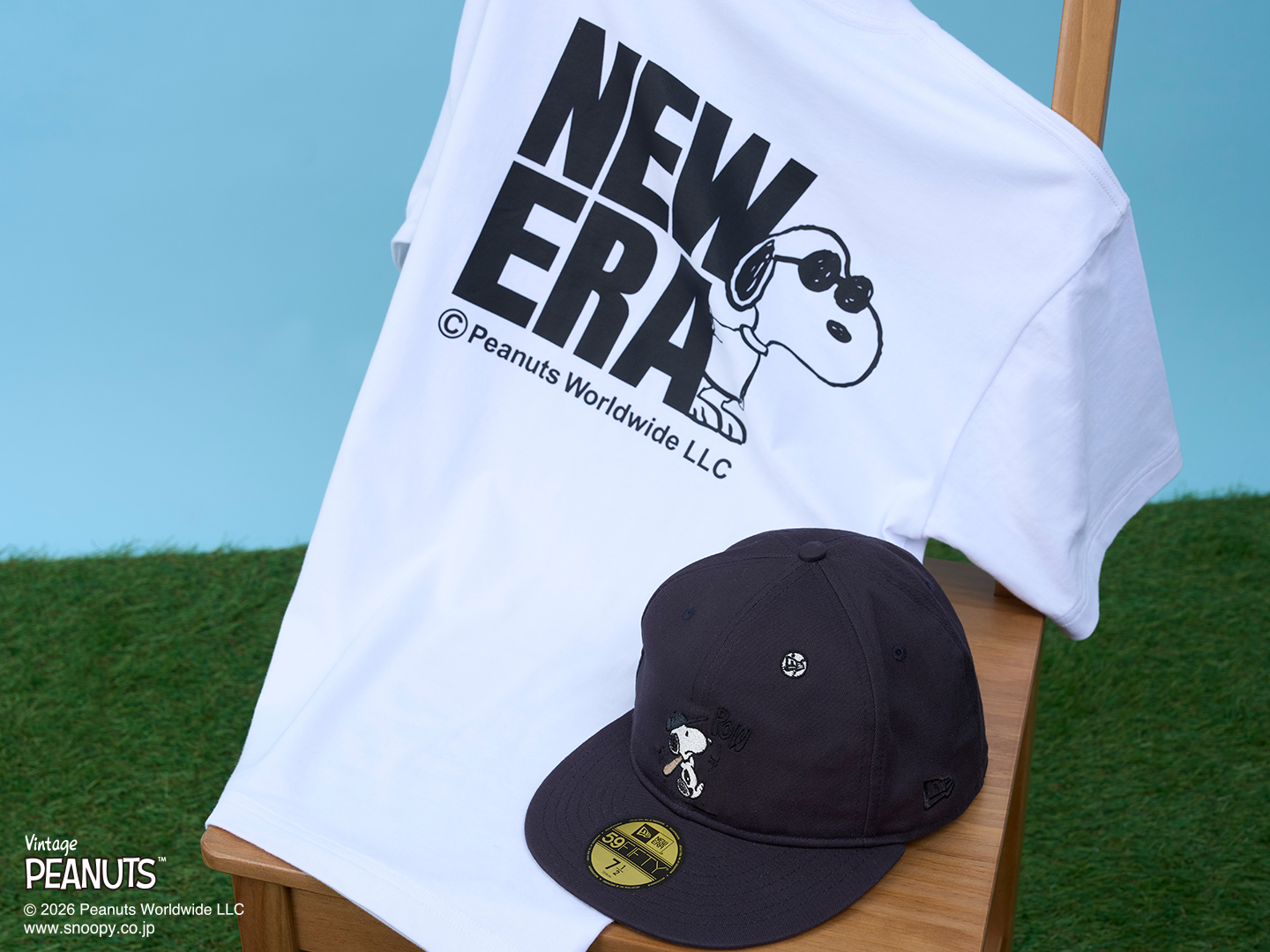 ニューエラ、「PEANUTS」レトロアートの新作キャップ/Tシャツ