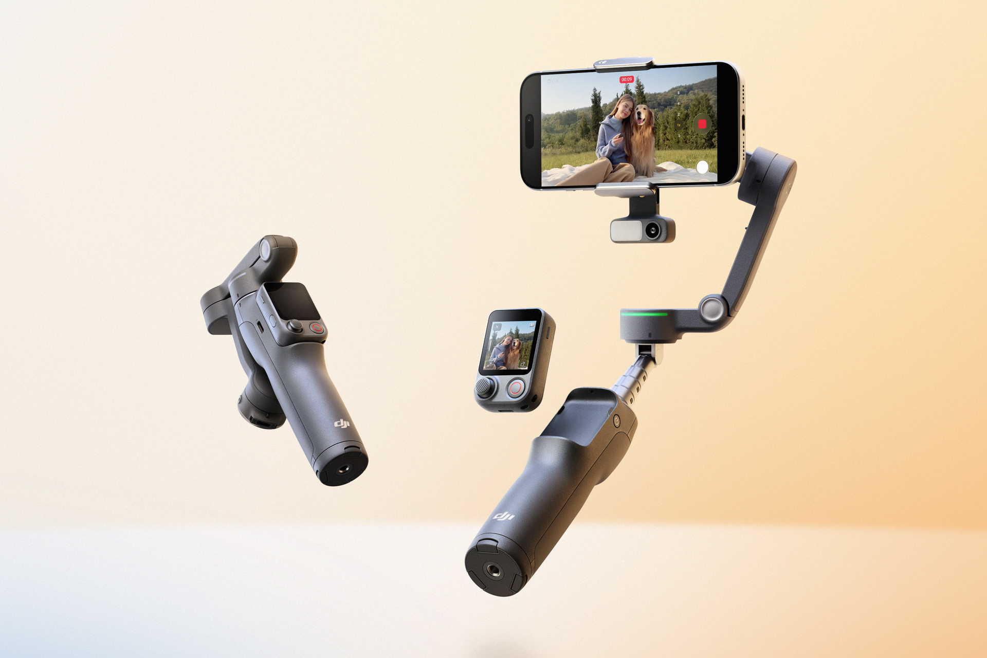 DJI、スマホジンバル「Osmo Mobile 8P」発売。操作部分が着脱可能な