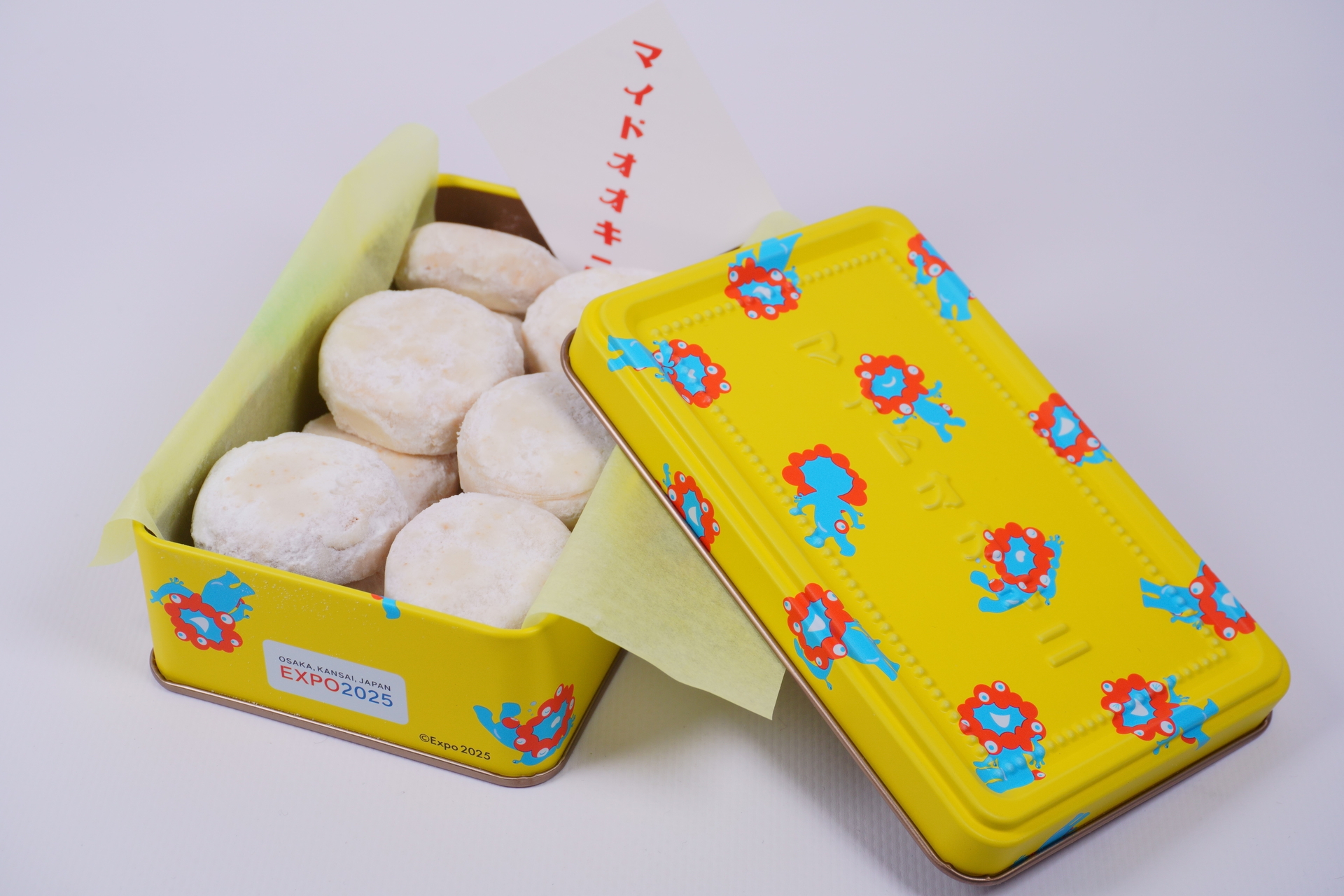 おでかけグルメ】ミャクミャク「マイドオオキニ缶」新色を大丸東京店で