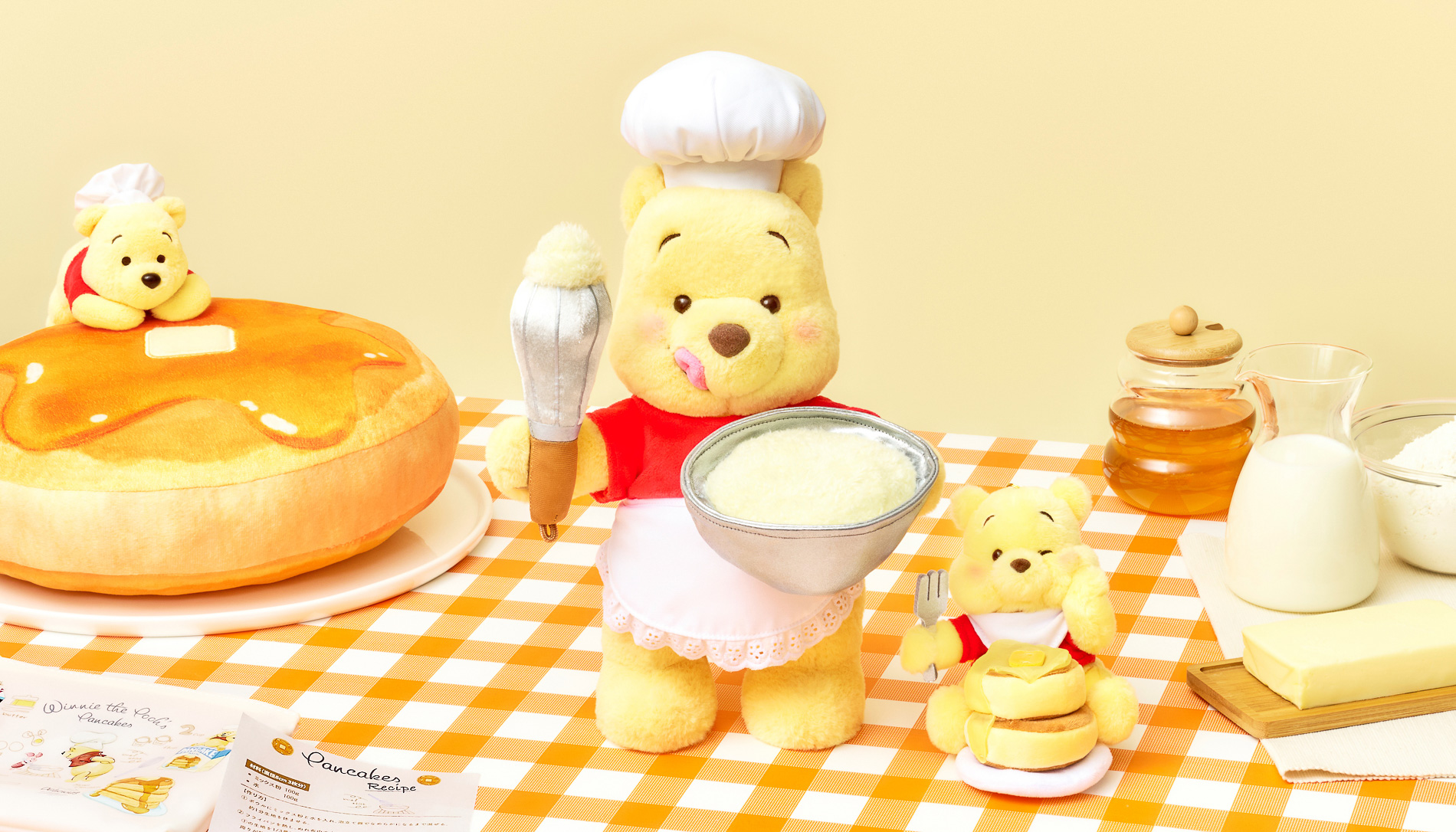 マイディズニーランド ばら売り可能60〜100号まで 飛び飛び ディズニーストア、「はちみつの日」で新作プーさんグッズ。コック姿や