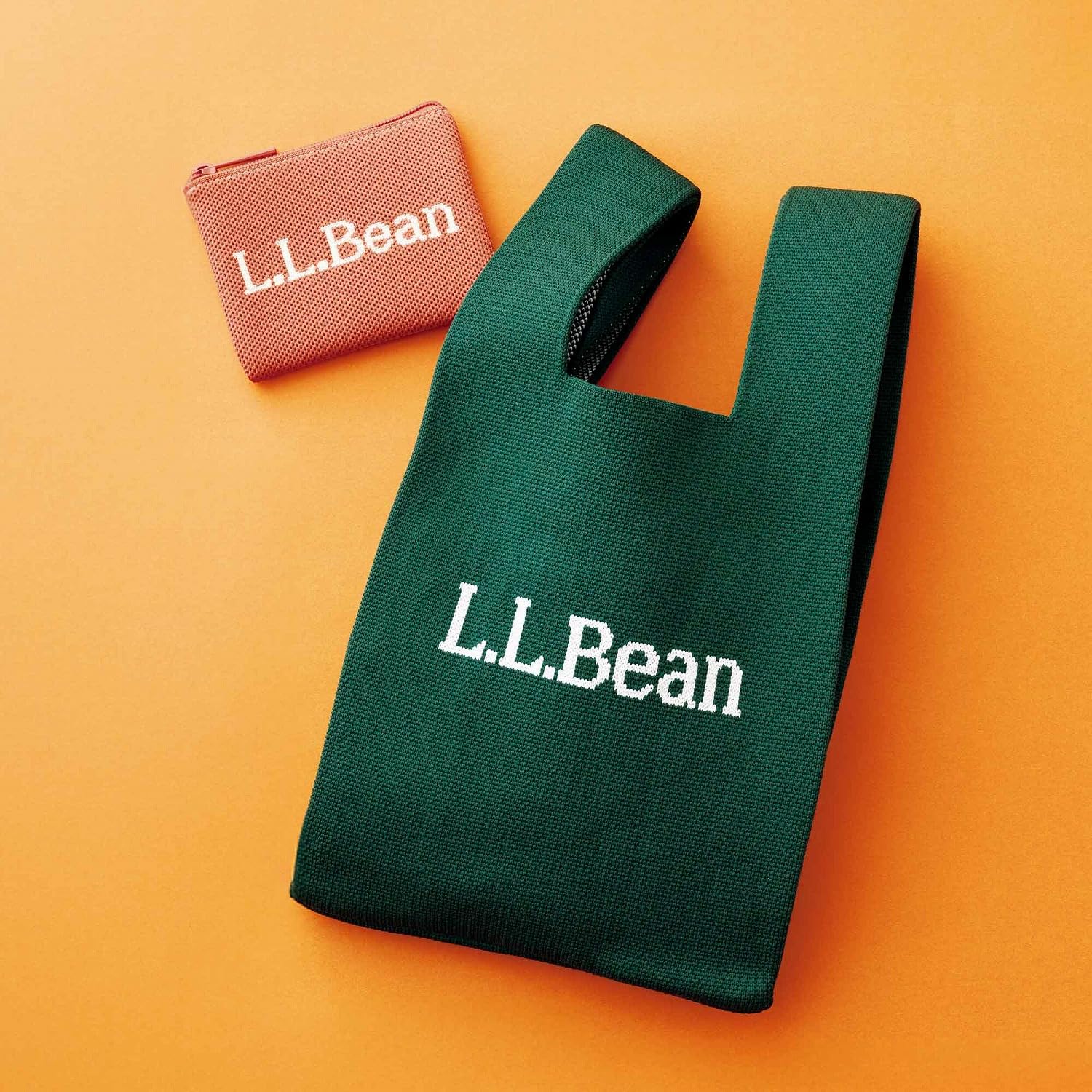 ★【貴重】 L.L.BEAN/エルエルビーン　カード・マルチケース 米国製 ★ L.L.Bean」秋を先取りニットバッグ＆ポーチが付録。リンネル 11月号