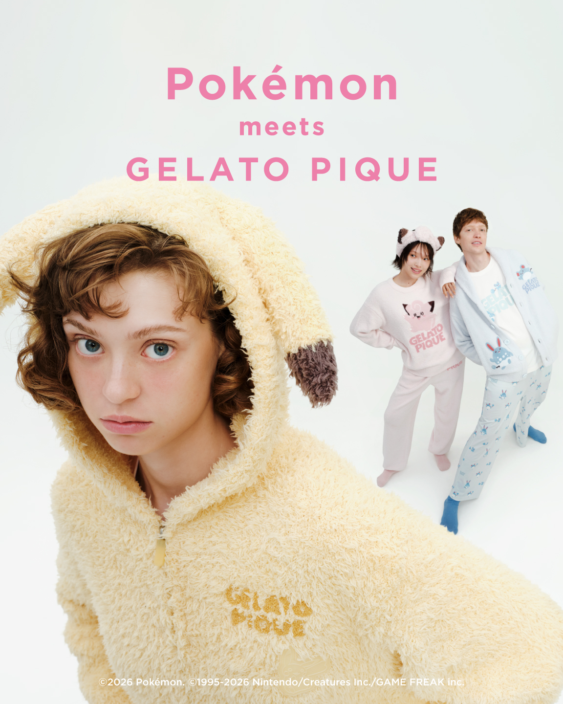 【ジェラピケ】ポケモンロンパース2点セット ジェラピケ×ポケモン第3弾、サイズが大きくなるにつれポケモンの進化を
