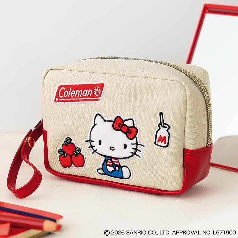 本日発売、コールマン×ハローキティの刺繍ポーチ付録「InRed」10月号