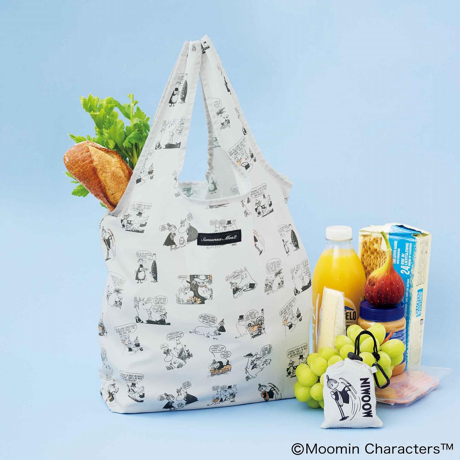 ムーミン×サマンサ モスモスのパッカブルエコバッグ付録、リンネル 12